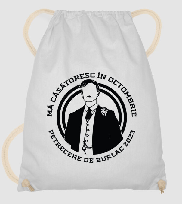 Petrecere de burlac octombrie model alb pe tricou