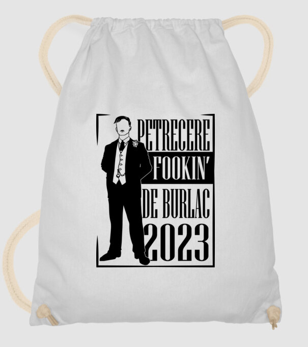 Petrecere Fookin de burlac model alb pe tricou