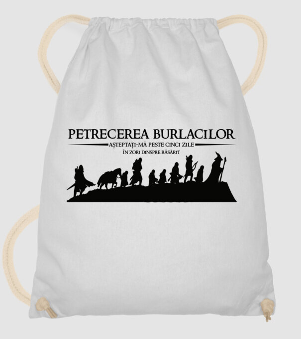 petrecerea burlacilor - așteptați-mă peste cinci zile - în zori dinspre răsărit model alb pe tricou