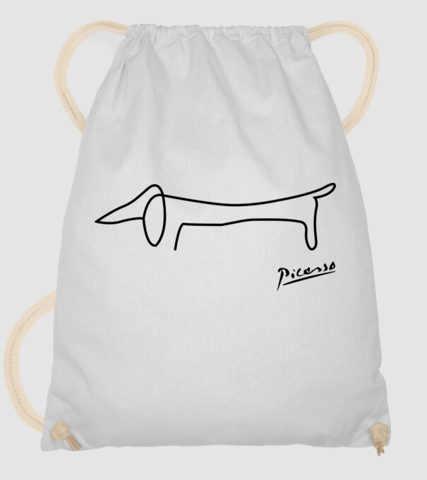 Picasso model alb pe tricou