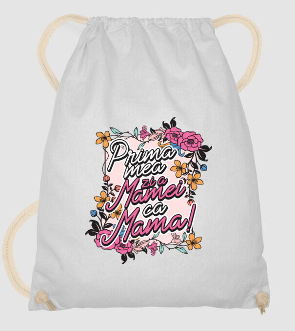 Prima mea zi a mamei ca mamă model alb pe tricou
