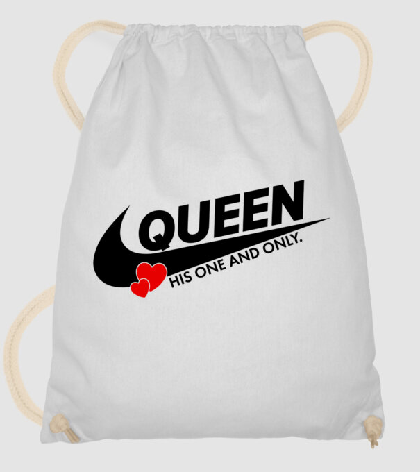 Queen model alb pe tricou