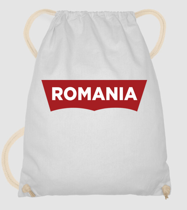 România levis model alb pe tricou
