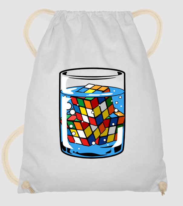 Rubik Ice model alb pe tricou