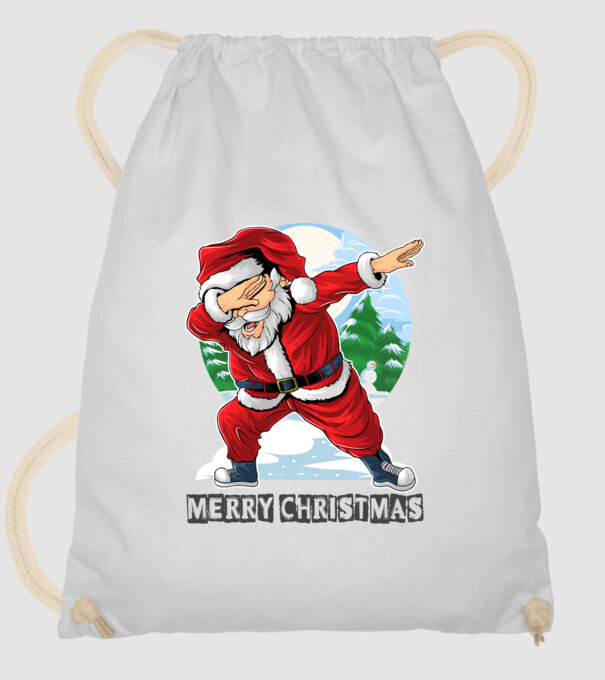 Santa merry christmas model alb pe tricou