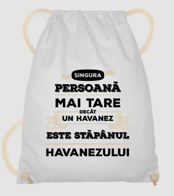 singura persoană mai tare decât un Havanez este stăpânul Havanezului model alb pe tricou