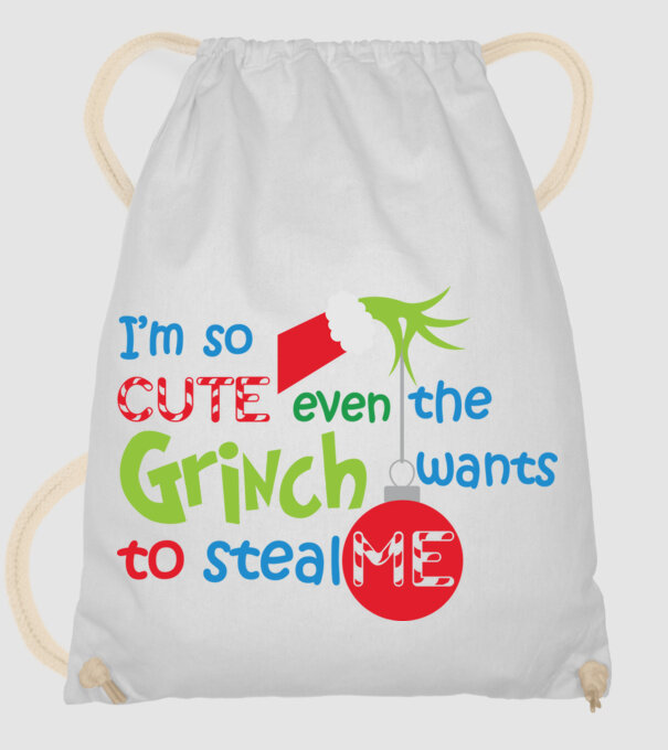 So cute Grinch model alb pe tricou