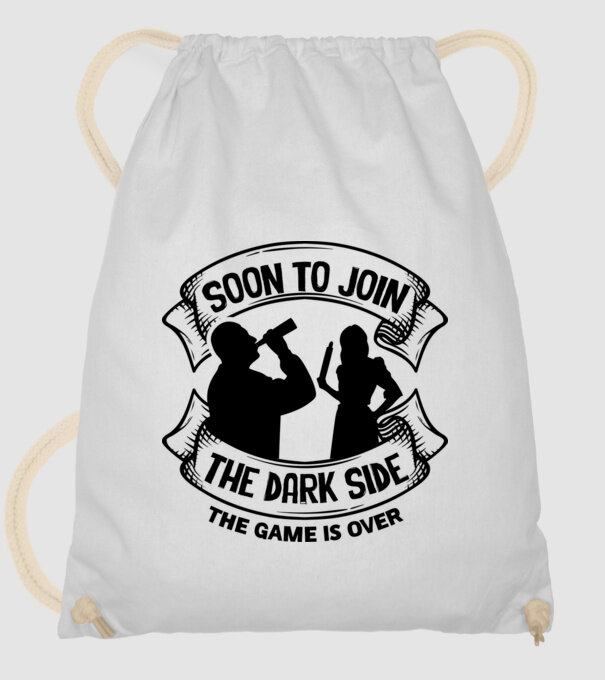Soon join the dark side model alb pe tricou
