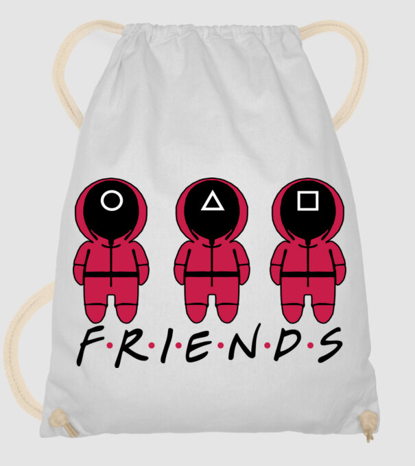 squid game friends model alb pe tricou