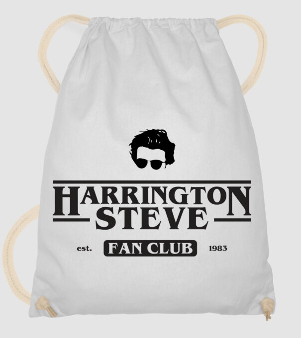 steve harrington fan club model alb pe tricou