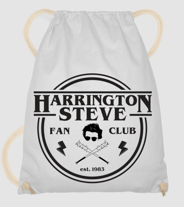 steve harrington fan club est 1983 model alb pe tricou
