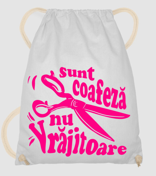 sunt coafeză, nu vrăjitoare model alb pe tricou