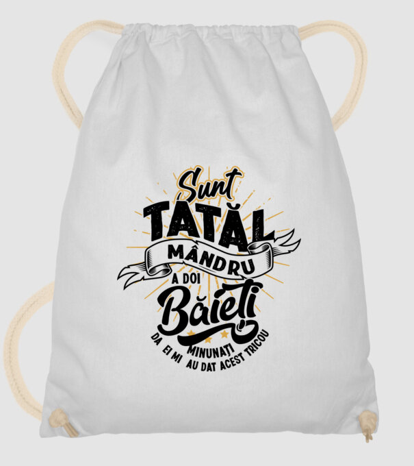 Sunt tatăl mândru a doi băieți minunați - da, ei mi-au dat acest tricou model alb pe tricou