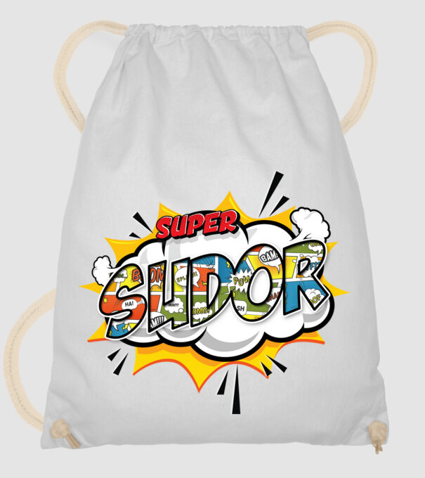 Super Sudor model alb pe tricou