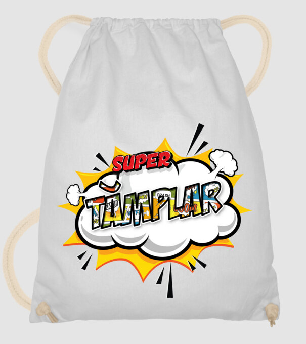 Super Tâmplar model alb pe tricou