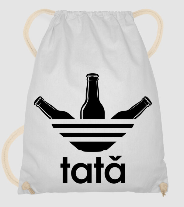 Tatadidas model alb pe tricou