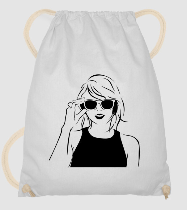 Taylor Swift model alb pe tricou