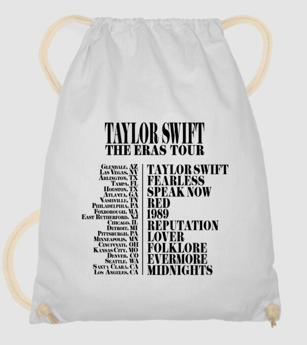 Taylor Swift Eras tour back model alb pe tricou