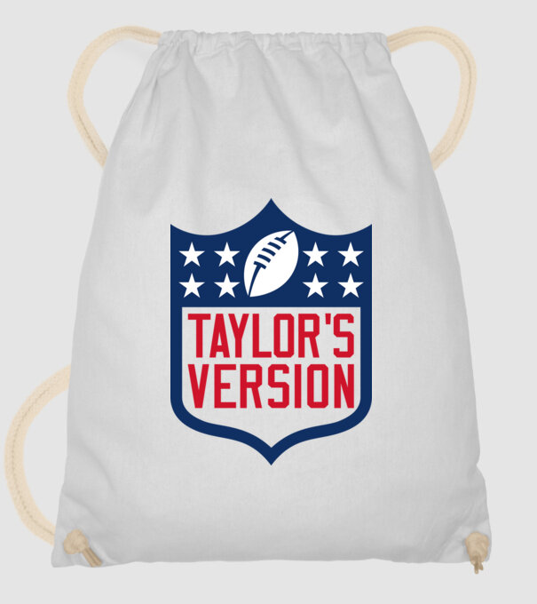 Taylor Swift football logo model alb pe tricou