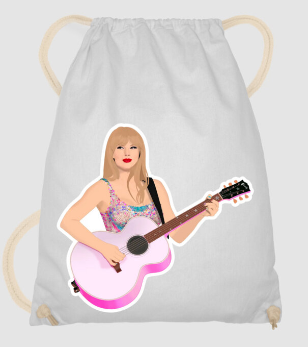 Taylor Swift pink model alb pe tricou