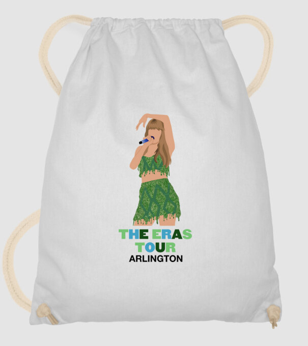 Taylor Swift The Eras Tour Arlington 2 model alb pe tricou