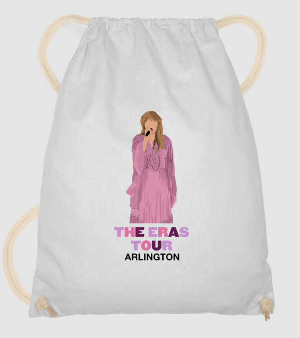 Taylor Swift The Eras Tour Arlington 3 model alb pe tricou