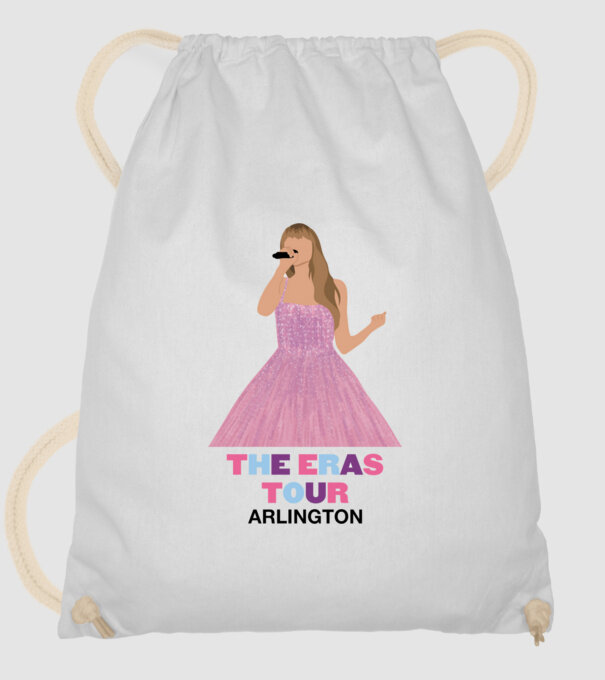 Taylor Swift The Eras Tour Arlington model alb pe tricou