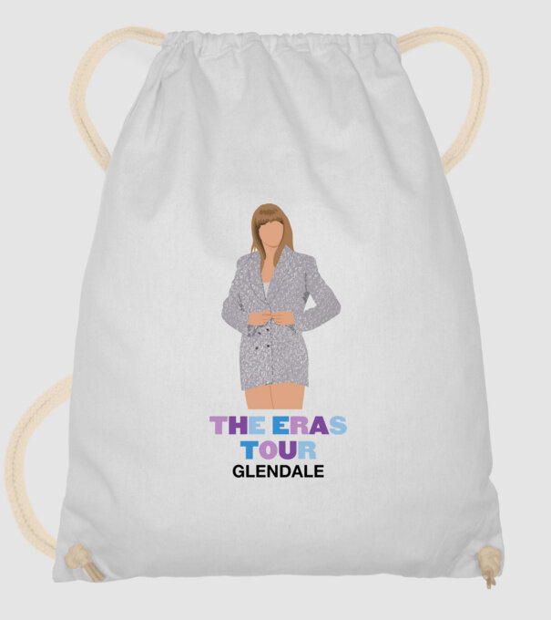 Taylor Swift The Eras Tour Glendale 2 model alb pe tricou