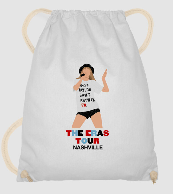 Taylor Swift The Eras Tour Nashville 2 model alb pe tricou