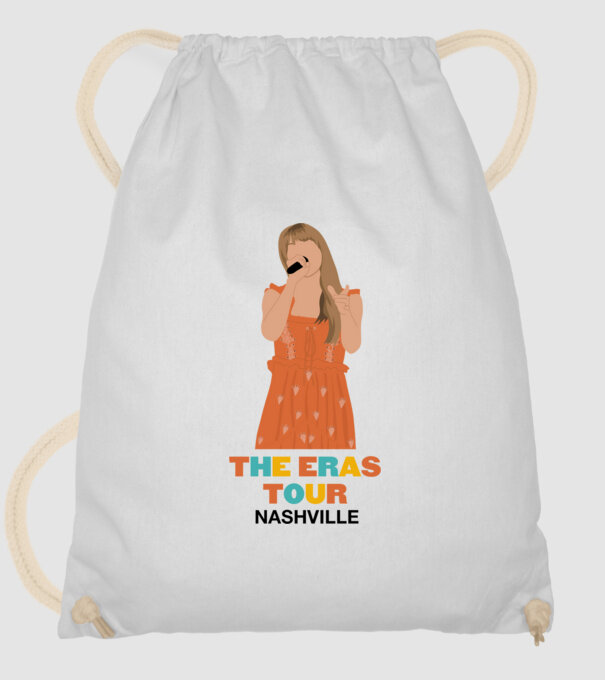 Taylor Swift The Eras Tour Nashville 3 model alb pe tricou