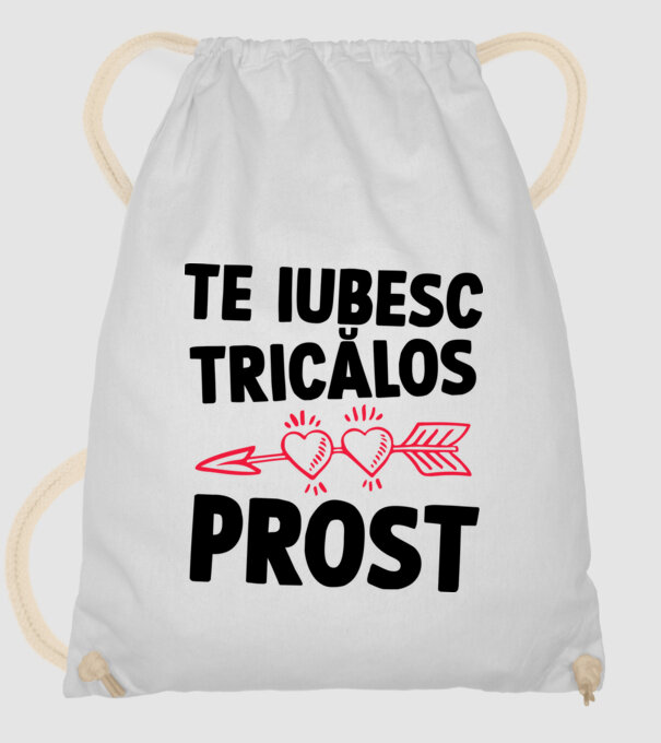 Te iubesc, ticălos prost model alb pe tricou