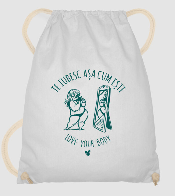 Te iubesc așa cum ești model alb pe tricou