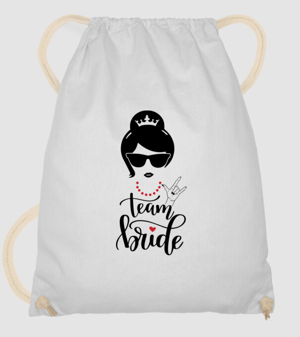 Team Cool Bride model alb pe tricou