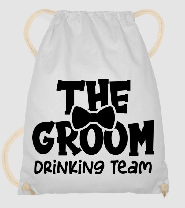 The Groom model alb pe tricou