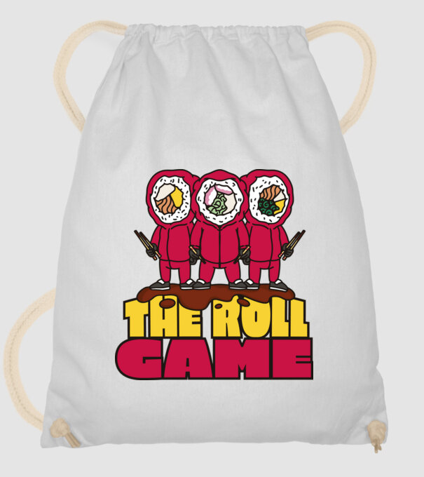 the roll game squid game model alb pe tricou
