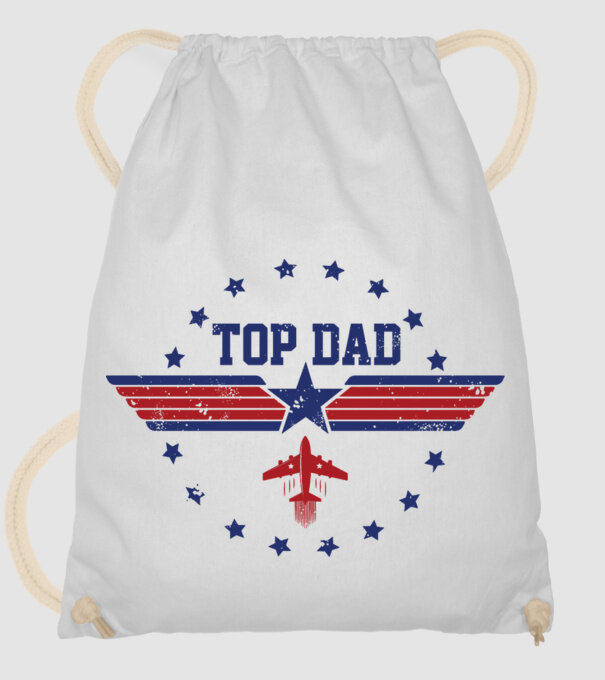 TopDad model alb pe tricou