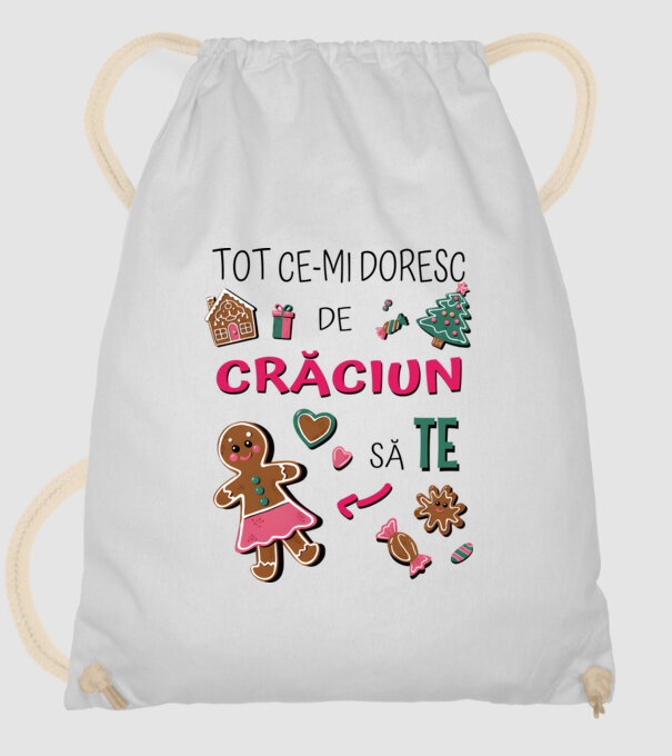 Tot ce-mi doresc de Crăciun să TE Femei alb model alb pe tricou