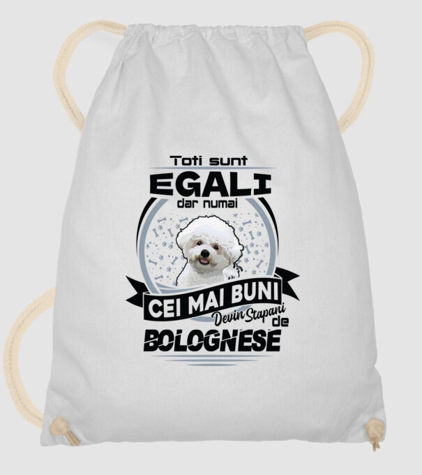 Toți sunt egali, dar numai cei mai buni devin stăpâni de bolognese model alb pe tricou