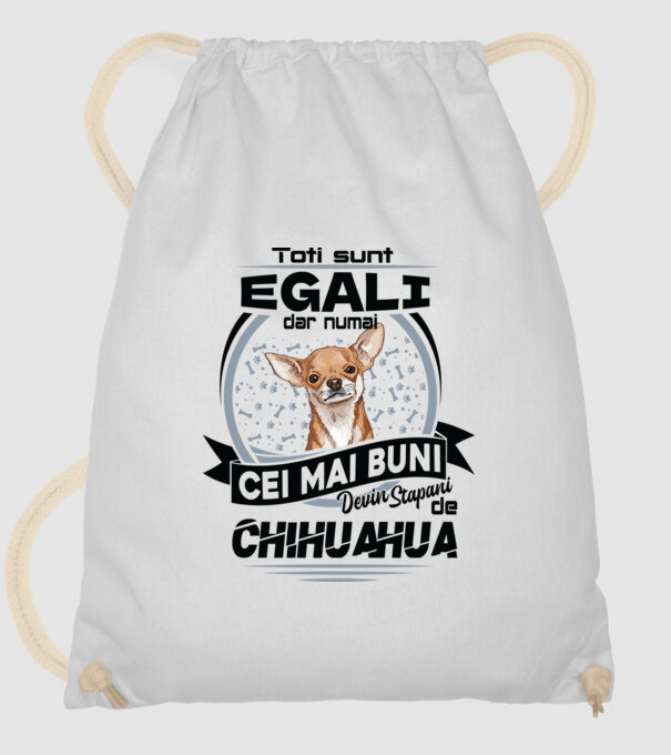 Toți sunt egali, dar numai cei mai buni devin stăpâni de chihuahua model alb pe tricou