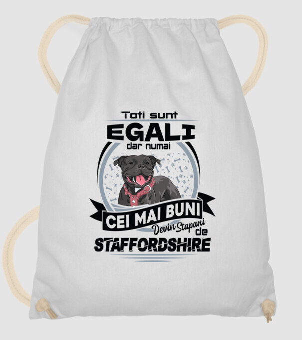 Toți sunt egali, dar numai cei mai buni devin stăpâni de staffordshire model alb pe tricou