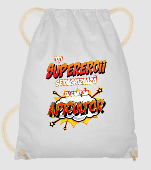 Toți supereroii se deghizează, eu sunt un apicultor model alb pe tricou