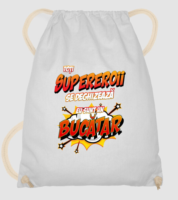 Toți supereroii se deghizează, eu sunt un bucătar model alb pe tricou