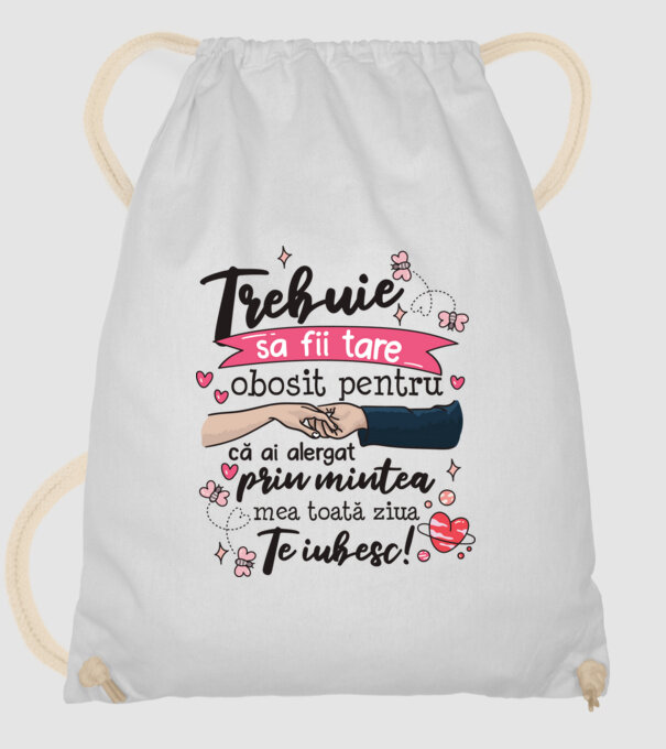 Trebuie sa fii tare obosită pentru model alb pe tricou