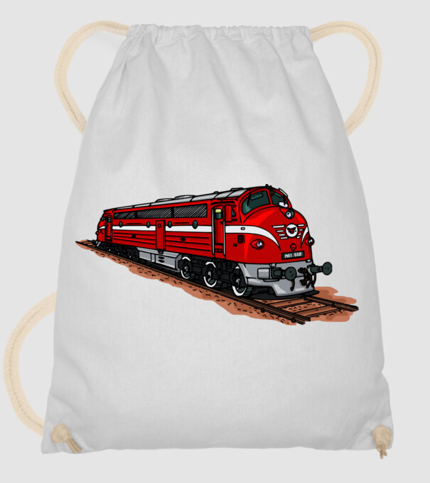 Trenuri model alb pe tricou