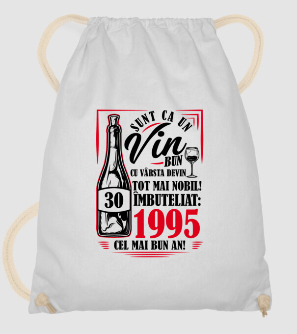 Un Vin Bun 1995 - Alb model alb pe tricou