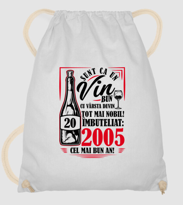 Un Vin Bun 2005 - Alb model alb pe tricou