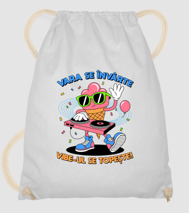 Vara se învârte model alb pe tricou