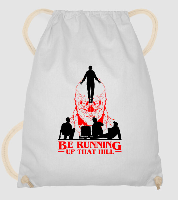 vecna running up that hill model alb pe tricou