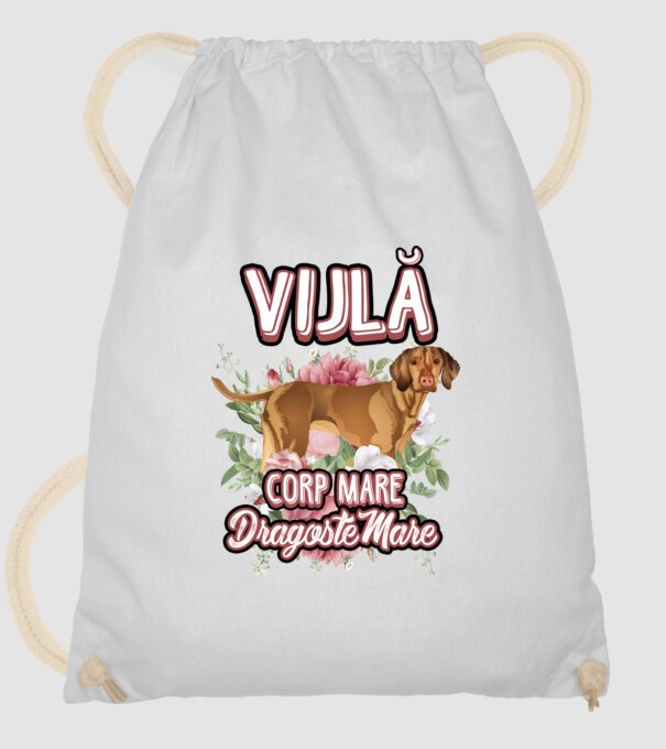 vijlă - corp mare, dragoste mare model alb pe tricou