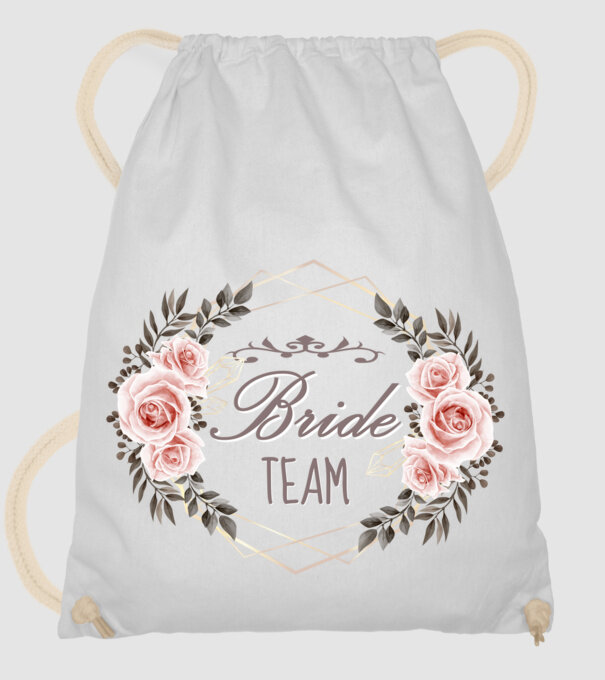 Vintage Bride team model alb pe tricou